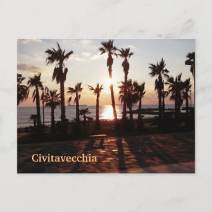 Carte Postale Coucher de soleil de Civitavecchia