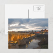 Carte Postale Coucher de soleil de Cordoue (Devant / Derrière)
