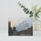 Carte Postale Coucher de soleil de Cracovie (Debout devant)