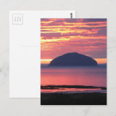 Carte Postale Coucher de soleil de Craig d'Ailsa (Devant / Derrière)