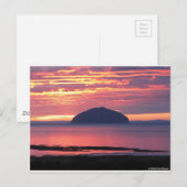 Carte Postale Coucher de soleil de Craig d'Ailsa (Devant / Derrière)