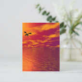 Carte Postale Coucher de soleil de dragon (Debout devant)