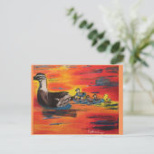 Carte Postale Coucher de soleil de Duckie (Debout devant)