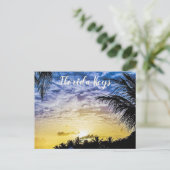 Carte Postale Coucher de soleil de Florida Keys (Debout devant)