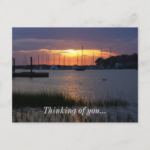 Carte Postale Coucher de soleil de Folly River