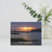 Carte Postale Coucher de soleil de Folly River (Debout devant)