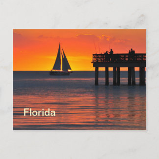 Carte Postale coucher de soleil de Fort Myers