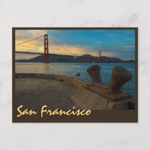 Carte Postale Coucher de soleil de Golden Gate