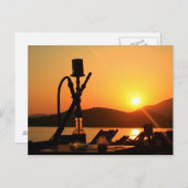 Carte Postale Coucher de soleil de Hookah (Devant / Derrière)
