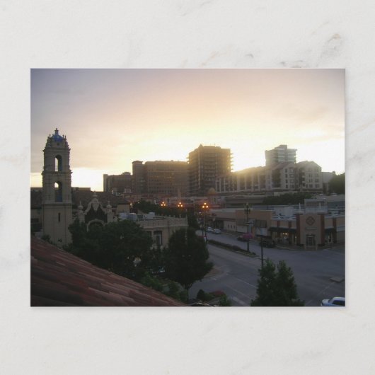 Carte Postale Coucher de soleil de Kansas City (Devant)