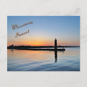 Carte Postale Coucher de soleil de Kenosha