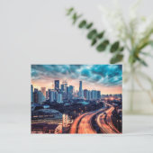 Carte Postale Coucher de soleil de Kuala Lumpur (Debout devant)