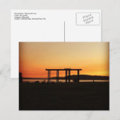 Carte postale - Coucher de soleil de la baie Chamb (Devant / Derrière)