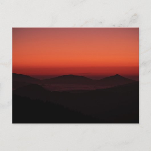 Carte Postale Coucher de soleil de la côte de l'Oregon 03 (Devant)