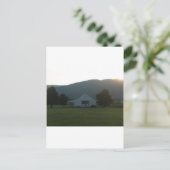Carte Postale Coucher de soleil de la ferme Blue Ridge (Debout devant)