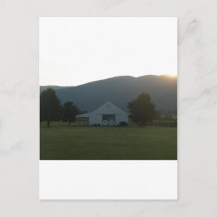 Carte Postale Coucher de soleil de la ferme Blue Ridge