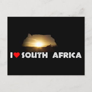 Carte Postale Coucher de soleil de la Giraffe de la montagne de