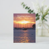 Carte Postale Coucher de soleil de la passion violette (Debout devant)