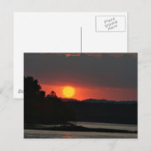 Carte Postale Coucher de soleil de la rivière Ohio (Devant / Derrière)