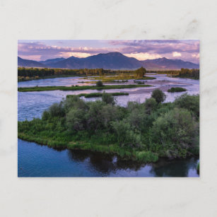 Carte Postale Coucher de soleil de la rivière Snake - vallée du 