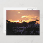 Carte postale Coucher de soleil de Lanzarote (Devant / Derrière)