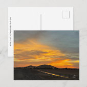 Carte Postale Coucher de soleil de l'Arizona (Devant / Derrière)