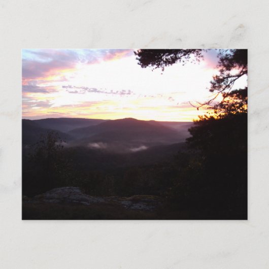 Carte Postale Coucher de soleil de l'Arkansas (Devant)