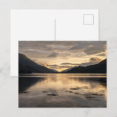 Carte Postale Coucher de soleil de loch (Devant / Derrière)