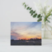 Carte Postale Coucher de soleil de l'Ohio (Debout devant)