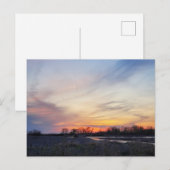 Carte Postale Coucher de soleil de l'Ohio (Devant / Derrière)