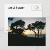 Carte Postale Coucher de soleil de Maui (Devant / Derrière)