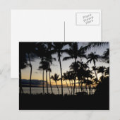 Carte Postale Coucher de soleil de Maui (Devant / Derrière)