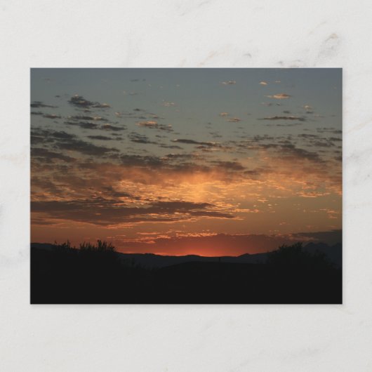 Carte Postale coucher de soleil de Mojave (Devant)