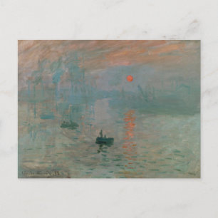 Carte Postale Coucher de soleil de Monet