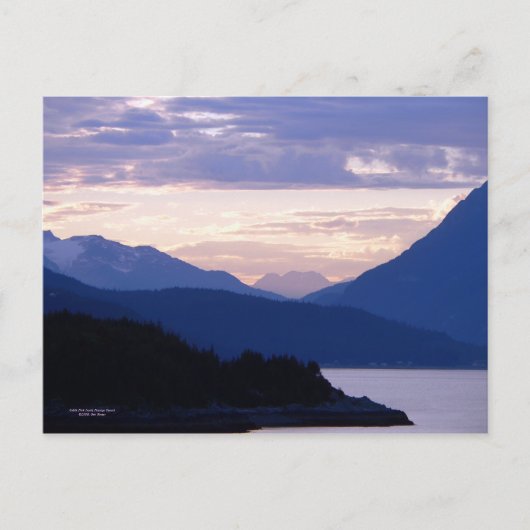 Carte postale Coucher de soleil de passage rose su (Devant)