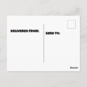 Carte Postale Coucher de soleil de pélican blanc (Dos)