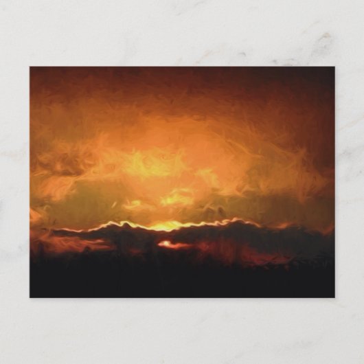 Carte Postale Coucher de soleil de Pennsylvanie (Devant)