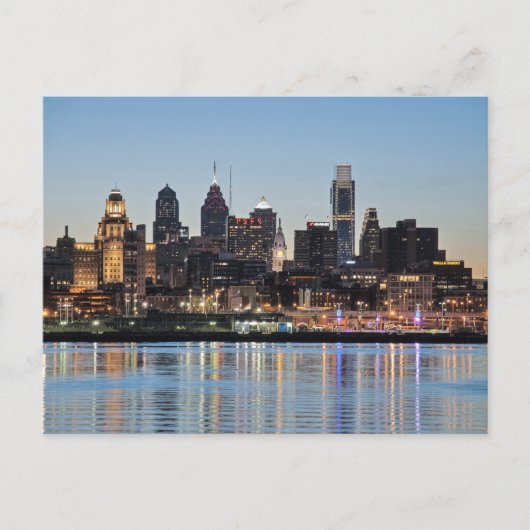 Carte Postale coucher de soleil de Philly (Devant)