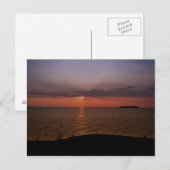 Carte Postale Coucher de soleil de Put In Bay (Devant / Derrière)