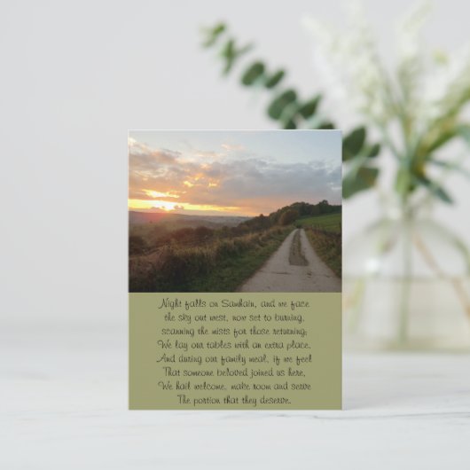 Carte Postale Coucher de soleil de Samhain (Debout devant)