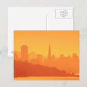 Carte Postale Coucher de soleil de San Francisco. (Devant / Derrière)