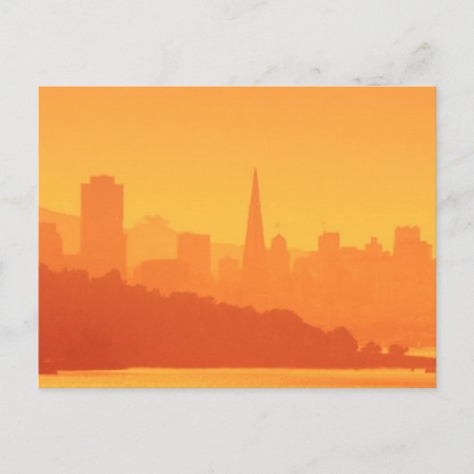 Carte Postale Coucher de soleil de San Francisco. (Devant)