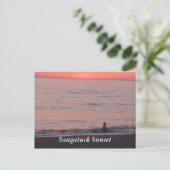 Carte Postale Coucher de soleil de Saugatuck (Debout devant)