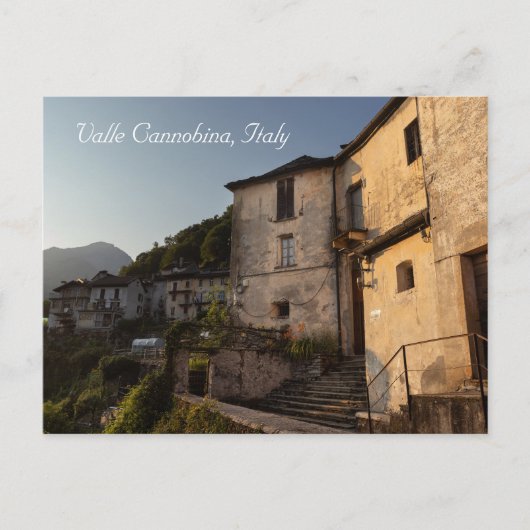 Carte Postale Coucher de soleil de Spoccia, Valle Cannobina, Ita (Devant)