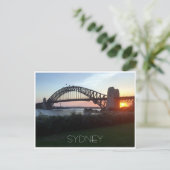 Carte Postale coucher de soleil de sydney bridge (Debout devant)