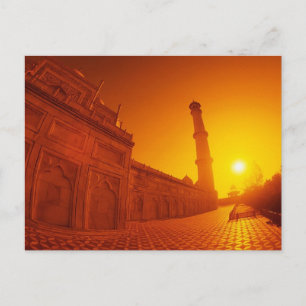 Carte Postale Coucher de soleil de Taj Mahal
