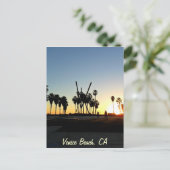 Carte Postale Coucher de soleil de Venice Beach (Debout devant)