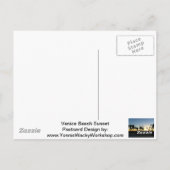 Carte Postale Coucher de soleil de Venice Beach (Dos)