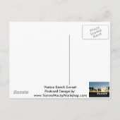 Carte Postale Coucher de soleil de Venice Beach (Dos)