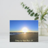 Carte Postale Coucher de soleil de Venice Beach (Debout devant)